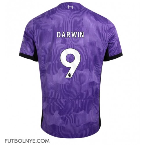 Camiseta Liverpool Darwin Nunez #9 Tercera Equipación 2023-24 manga corta